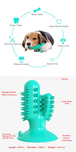 Dog Squeaky Toy Super Bite-Resistant Molar Stick Puppy Float Toys Dogs Supplies Pet Cactus-Shaped Doggy Toothbrushâ¦