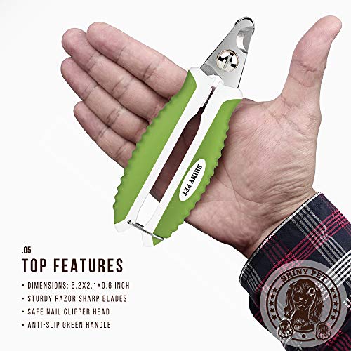 Dog Nail Clippers with Safety Guard - Pet Nail Clippers for Large Medium Small Breed - Protective Nail Cutter, Safe Claw Trimmer, Ergonomic Toenail Scissors - Ebook Guide