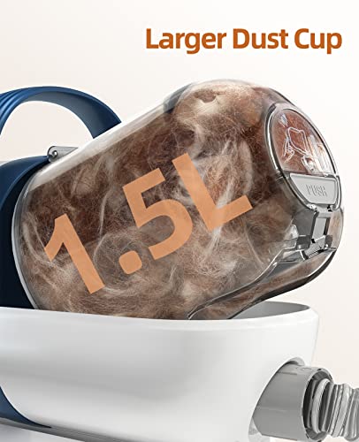 Dog Hair Vacuum & Grooming Kit: 7 Tools