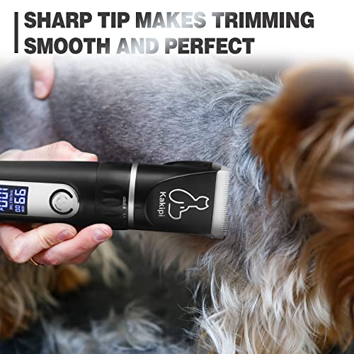 Cordless Dog Grooming Kit with LED Display