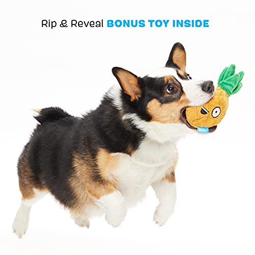BarkBox 2-in-1 Interactive Plush Puzzle Dog Toys - Squeaky Pet and Puppy Enrichment Toys for Small, Medium, and Large Dogs | Penny The Pineapple