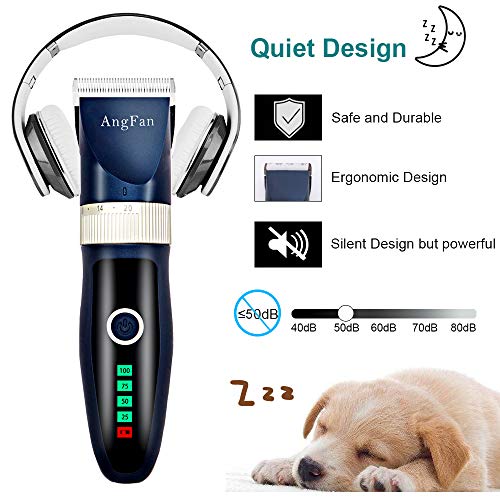 Â Dog Hair Clippers Dog Clippers For Grooming 16pcs Dog Grooming Kit For Small Dogs Grooming Clippers Supplies Profesional Pet Cat Dog Shaver Clippers Cordless Noiseless Rechargeable Trimmers For DogsÂ 