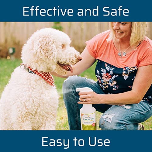 Wondercide - Flea, Tick and Mosquito Spray for Dogs, Cats, and Home - Flea and Tick Killer, Control, Prevention, Treatment - with Natural Essential Oils - Pet and Family Safe - Lemongrass 32 oz