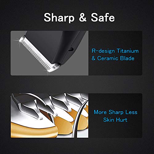 AIBORS Dog Clippers Shaver 12V High Power for Thick Heavy Coats Quiet Plug-in Pet Electric Professional Hair Grooming Clippers kit with Guard Combs Brush for Dogs Cats and Other Animals