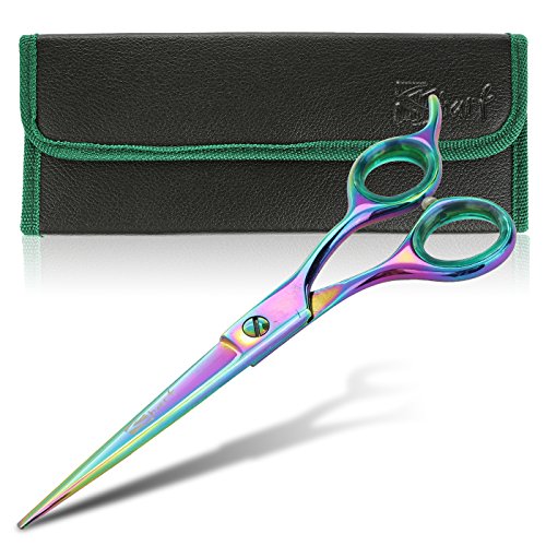 6.5 Inch Straight Rainbow Pet Scissors for Grooming Small Dogs - Professional Precision & Stunning Results - Comfortable Design - Trusted by Grooming Pros - Dog Shears - Ideal Scissors for Pet