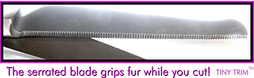 Scaredy Cut Tiny Trim - Ball-Tipped 4.5" Small Pet Grooming Safety Scissor - Ear, Nose, Face, Paw - for Cats and Dogs, Yellow