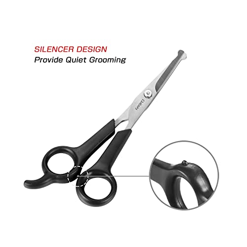 Professional Pet Grooming Scissors with Round Tip Stainless Steel Dog Eye Cutter for Dogs and Cats, Professional Grooming Tool, Size 6.70" x 2.6" x 0.43"