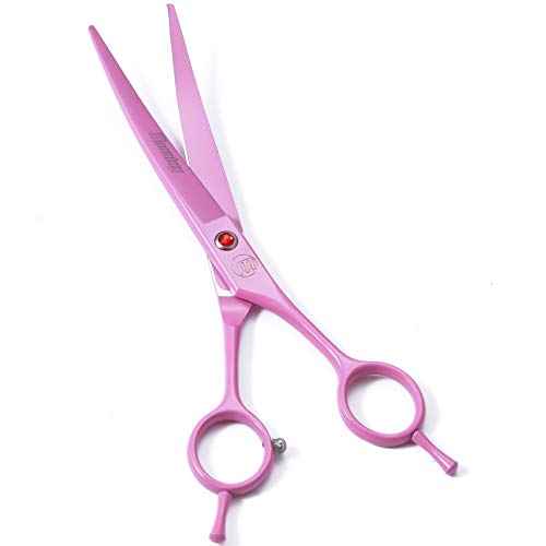 Professional Dog Grooming Scissors Set, 7 Inch/8 Inch Pet Grooming Scissors Chunkers Shears for Dog, Curved Dog Grooming Scissors, Thinning Shears for Dog with Grooming Comb