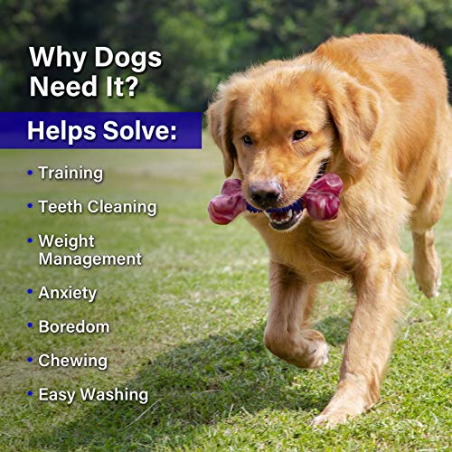 Tough Dog Toys for Aggressive Chewers Large Breed, Apasiri Dog Chew Toys, Durable Dog Toys, Dog Bones Made with Nylon and Rubber, Big Indestructible Dog Toy, Medium Puppy Chew Toys Teething chew Toys