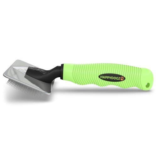 Slicker Dog Brush for Shedding Short Hair & Long Hair - Cat Brush & Dog Grooming Supplies, Deshedding for Single or Double Coated Dogs & Cats - Undercoat Rake for Your Pet