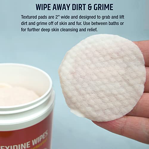 Pet MD Chlorhexidine Wipes with Ketoconazole and Aloe for Cats and Dogs, 50 Count