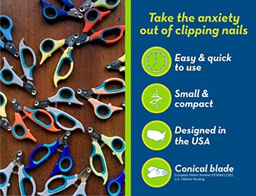 Zen Clipper Dog Nail Clippers for Dogs Between 20-40 Pounds â The Worry-Free Grooming Nail Clippers, Avoid Painful Overcutting â Stress, Injury-Free Nail Cutting â 3.5mm Hole