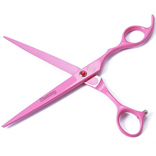Professional Dog Grooming Scissors Set, 7 Inch/8 Inch Pet Grooming Scissors Chunkers Shears for Dog, Curved Dog Grooming Scissors, Thinning Shears for Dog with Grooming Comb