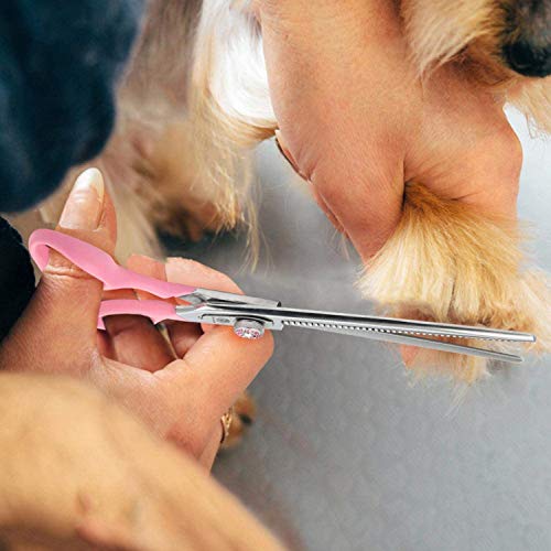 7 Inch Thinning Dog Grooming Scissors, 42 Teeth Professional Thinning Shears for Dog, Cat, Pet, 440C Japanese Stainless Steel with Double Finger Rest Blending, Trimming, Cutting Scissors for Groomer
