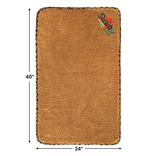 2 Pack Microfiber Bath and Beach Towel for Pets by- ScrubIt - Super Absorbent and Quick Drying - Perfect for Large, Medium, Small Dogs and Cats