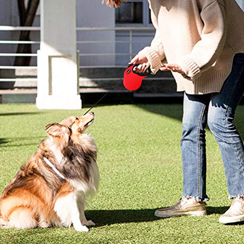 PETDOM Pet Hair Remover Brush - Integrated Sturdy Handle Double Sided with Self-Cleaning Base - Dog Cat Fur & Lint Removal for Clothes, Couch, Furniture (Red)