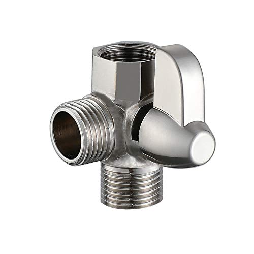 SUMERAIN Dog Shower Attachment, Pet Shower Sprayer for Dogs and Cats, Solid Brass Shower Arm Diverter and Flow regulating Sprayer, 8 Feet Extra Long Hose, Brushed Nickel Finish