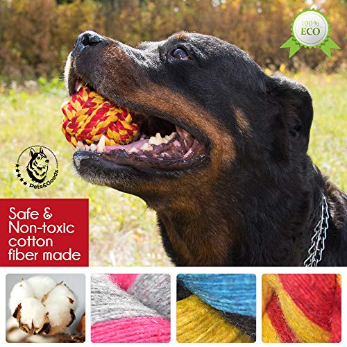 Dog Toys for Aggressive Chewers - Large Dog Toys - 3 Nearly Indestructible Chewing Ropes - Durable Heavy Duty Dental Chew Toys for Big Dogs - Dog Rope Chew Toys - Tug of War Dog Toy - Tough Dog Toys