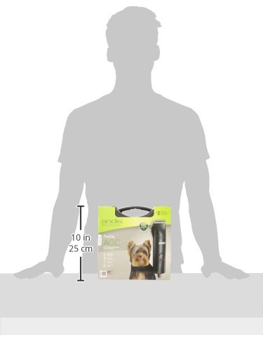 Andis 1-Speed Detachable Blade Clipper - Professional Animal/Dog Grooming, Black, AGC