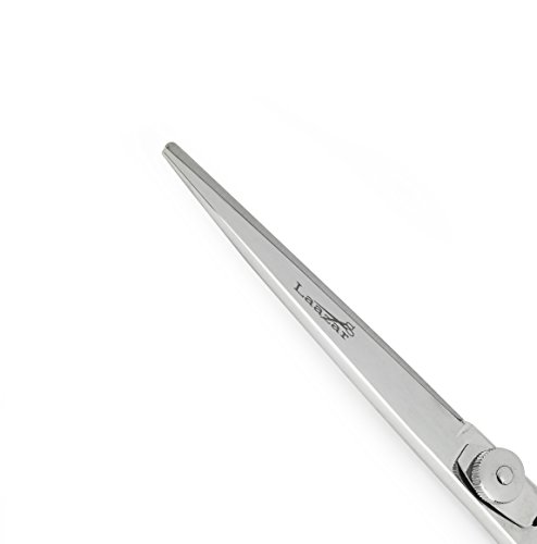 Laazar Pro Shears, Straight Pet Grooming Shear, 8" Scissors