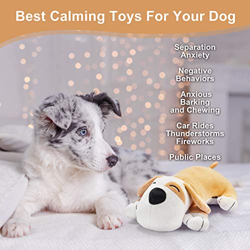 Moropaky Plush Dog Toy Heartbeat Puppy Toy to Separate Anxiety Relief for Puppy Calming Create Training Sleep Aid Behavioral Aid Dog Toys [ for Dogs Cats Pets ]