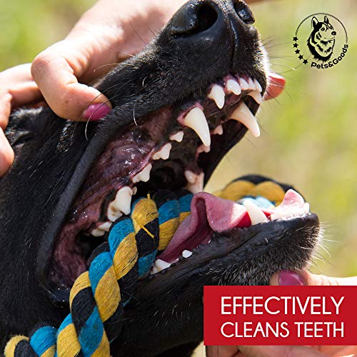 Dog Toys for Aggressive Chewers - Large Dog Toys - 3 Nearly Indestructible Chewing Ropes - Durable Heavy Duty Dental Chew Toys for Big Dogs - Dog Rope Chew Toys - Tug of War Dog Toy - Tough Dog Toys