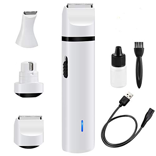 One To One Dog Nail Grinder Quiet Electric Dog Nail Trimmer Kit for Dogs & Cats, 3 in 1 Multi-Function, Portable & Rechargable, Painless Paws Grooming & Smoothing for Small Medium Large Dogs & Cats