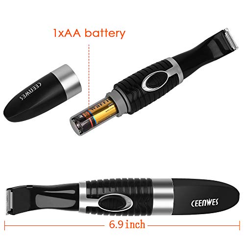 Ceenwes Dog Clippers Precision Blade for efficient Trimming Waterproof Cordless Pet Trimmer Low Noise Dog Grooming Clippers for Trimming The Hair Around Paws, Eyes, Ears, Face, Rump