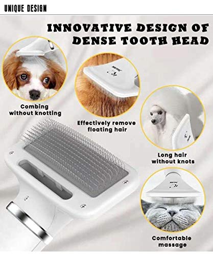 Pet Hair Dryer, Pet Hair Dryer Comb,Pet Grooming Hair Dryer with Comb, Adjustable Temperature and Low Noise, 2 in 1 Portable Home Pet Care for Dogs and Cats