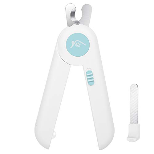 JANEHOME Dog Nail Clippers and Trimmers with LED Light Avoid Over-Cutting,Toenail Clippers for Dogs & Cats Nail Clippers,Free Nail File & Razor Sharp Blade,Professional Pet Nail Clippers for Claw Care