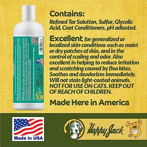 Happy Jack Itch No More Dog Shampoo 12 Ounce