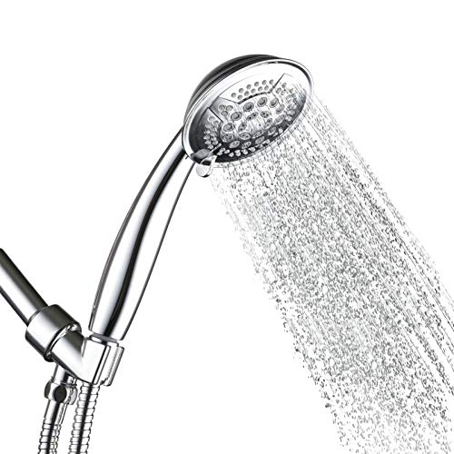 Srmsvyd Hand Held Shower Head High Pressure 5 Spray Setting Multi-functions Massage with 78 Inches Long Shower Hose