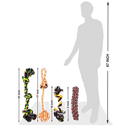 Youngever 6 Pack Dog Rope Toys, Puppy Chew Toys Dog Toys for Medium to Large Dogs