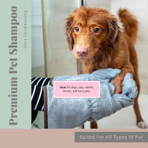 Begleyâs Natural No Rinse Waterless Pet Shampoo, Bathless Cleaning, Deodorizing, and Odor Removal for a Shiny, Fresh Smelling Coat - Effective for Dogs, Puppies, and Cats - Fresh Tea Tree Scent