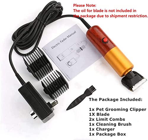 Dream Reach Pet Grooming Clippers, Low Noise Dog Clipper, Electric Cat Hair Shaver Kit, Pet Hair Trimmers for Small Medium Large Dogs Cats with 2 Comb Attachments