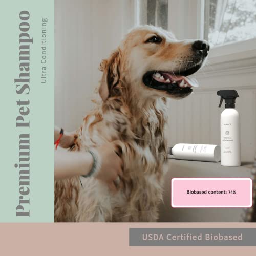 Begleyâs Natural No Rinse Waterless Pet Shampoo, Bathless Cleaning, Deodorizing, and Odor Removal for a Shiny, Fresh Smelling Coat - Effective for Dogs, Puppies, and Cats - Fresh Tea Tree Scent