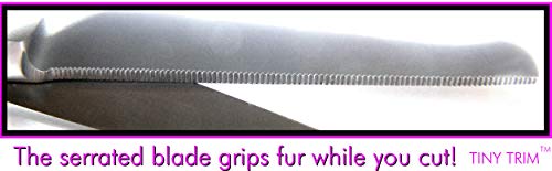 Tiny Trim - Ball-Tipped Small Pet Grooming Scissor - 4.5" Ear, Nose, Face, Paw - for Cats, Dogs, Pets â Pink