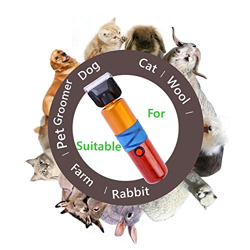 Dream Reach Pet Grooming Clippers, Low Noise Dog Clipper, Electric Cat Hair Shaver Kit, Pet Hair Trimmers for Small Medium Large Dogs Cats with 2 Comb Attachments