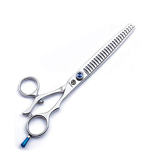 Professional 7.0/7.5/8.0 inch Pet Grooming Hair Cutting Scissor Dog Hair Chunker Thinning Shear - Japan 440C Stainless Steel Perfect for Pet Groomer (A-Chunker-7.5)