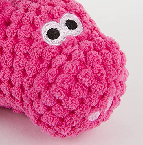 goDog Checkers Just for Me Flying Pig Squeaker Plush Pet Toy for Small Dogs & Puppies, Soft & Durable, Tough & Chew Resistant, Reinforced Seams - Pink, Mini