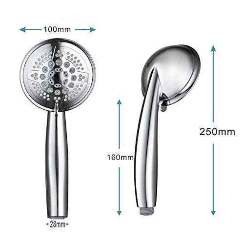 Srmsvyd Hand Held Shower Head High Pressure 5 Spray Setting Multi-functions Massage with 78 Inches Long Shower Hose