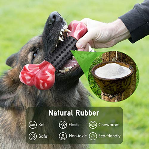 Dog Toys for Aggressive Chewers Large Medium Breed, Apasiri Dog Chew Toys, Dog Bones Made with Natural Rubber and Nylon, Large Dog Toys, Puppy Chew Toys Teething Toys Indestructible Durable Tough