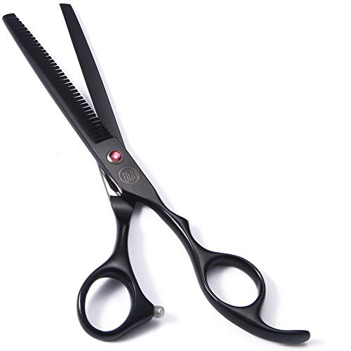 Moontay Professional Dog Grooming Scissors Set, 7 Inch/8 Inch Pet Grooming Scissors Chunkers Shears for Dog, Curved Dog Grooming Scissors, Thinning Shears for Dog with Grooming Comb