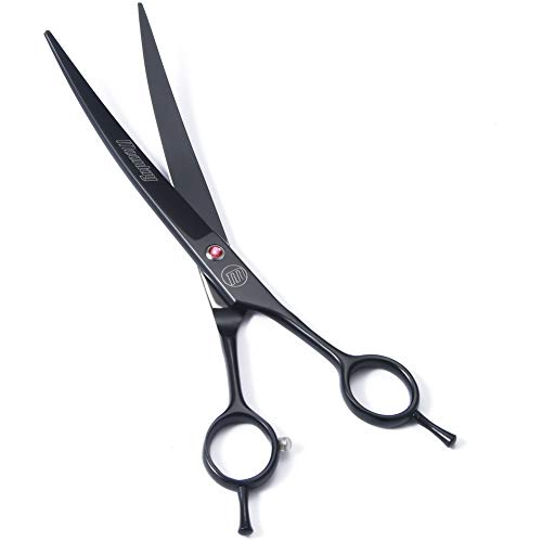 Professional Dog Grooming Scissors Set, 7 Inch/8 Inch Pet Grooming Scissors Chunkers Shears for Dog, Curved Dog Grooming Scissors, Thinning Shears for Dog with Grooming Comb