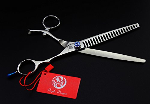 Professional 7.0/7.5/8.0 inch Pet Grooming Hair Cutting Scissor Dog Hair Chunker Thinning Shear - Japan 440C Stainless Steel Perfect for Pet Groomer (A-Chunker-7.5)