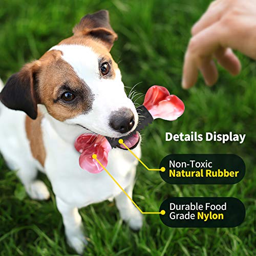 Dog Toy Aggressive Chewers Small Breed, Apasiri Small Dog Chew Toys for Teething Small Chewers, Dog Interactive Toys for Small Dogs Enrichment Toys Small Dogs Boredom Toys Dogs Chew Toy Birthday Gift