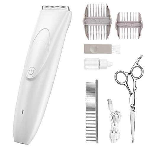 PARMPH Dog Clippers for Grooming, Professional Pet Dog Hair Clipper Cordless Rechargeable Electric Grooming Clippers for Large Small Dogs Cats