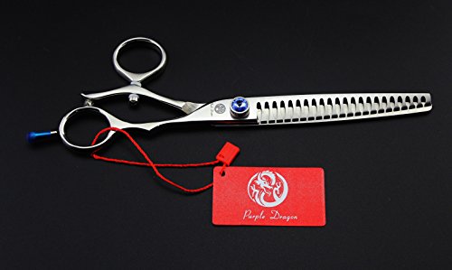 Professional 7.0/7.5/8.0 inch Pet Grooming Hair Cutting Scissor Dog Hair Chunker Thinning Shear - Japan 440C Stainless Steel Perfect for Pet Groomer (A-Chunker-7.5)