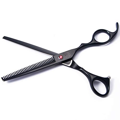 Professional Dog Grooming Scissors Set, 7 Inch/8 Inch Pet Grooming Scissors Chunkers Shears for Dog, Curved Dog Grooming Scissors, Thinning Shears for Dog with Grooming Comb