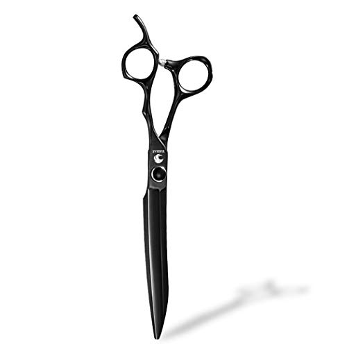 7/8inch Pet Grooming Scissor Straight/Curved Dogs Grooming Shears Professional Grooming Scissors for Dogs and Cats Pets Hair Cutting Scissors Curved Shears (B-8 inch-Straight Scissor)
